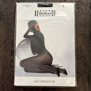 Wolford Mat opaque 80 tights. Size small, color black